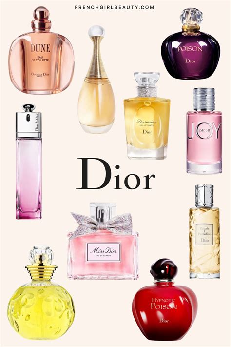 best seller dior perfume for her|list of Dior fragrances.